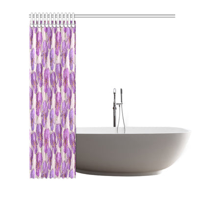 Iris Pattern Print Design IR05 Shower Curtain