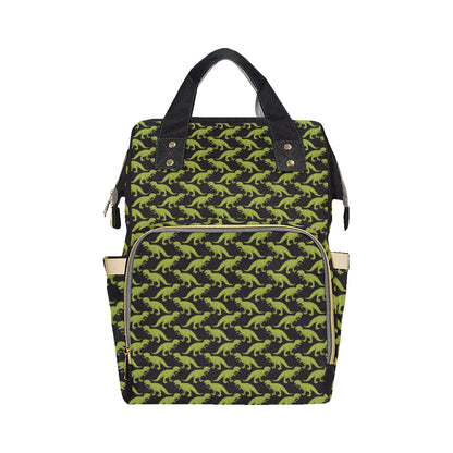 T Rex Pattern Print Design A02 Diaper Bag Backpack