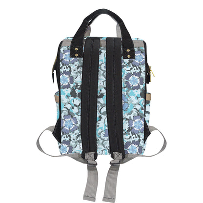 Carnations Pattern Print Design CN04 Diaper Bag Backpack