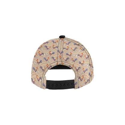 Chicken Boho Style Pattern Snapback Cap