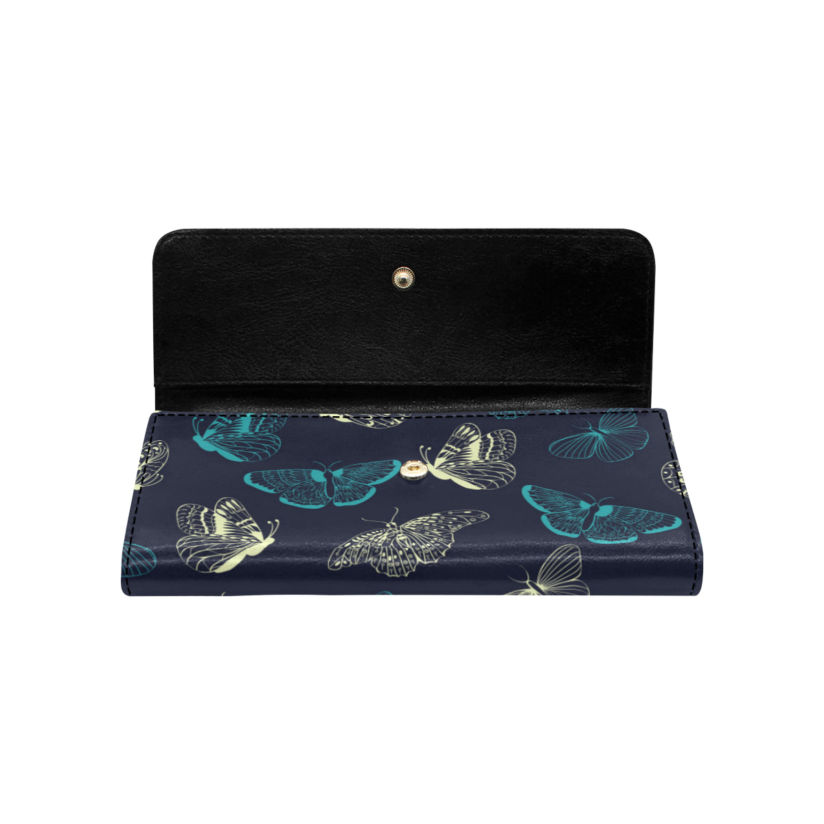 Monarch Butterfly Pattern Print Design 01 Women's Trifold Wallet