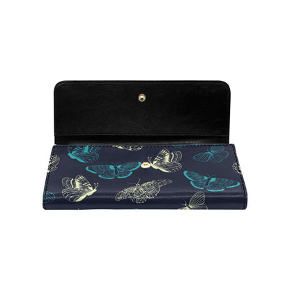 Monarch Butterfly Pattern Print Design 01 Women's Trifold Wallet