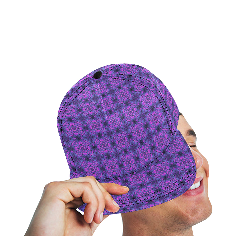 kaleidoscope Pattern Print Design Snapback Cap