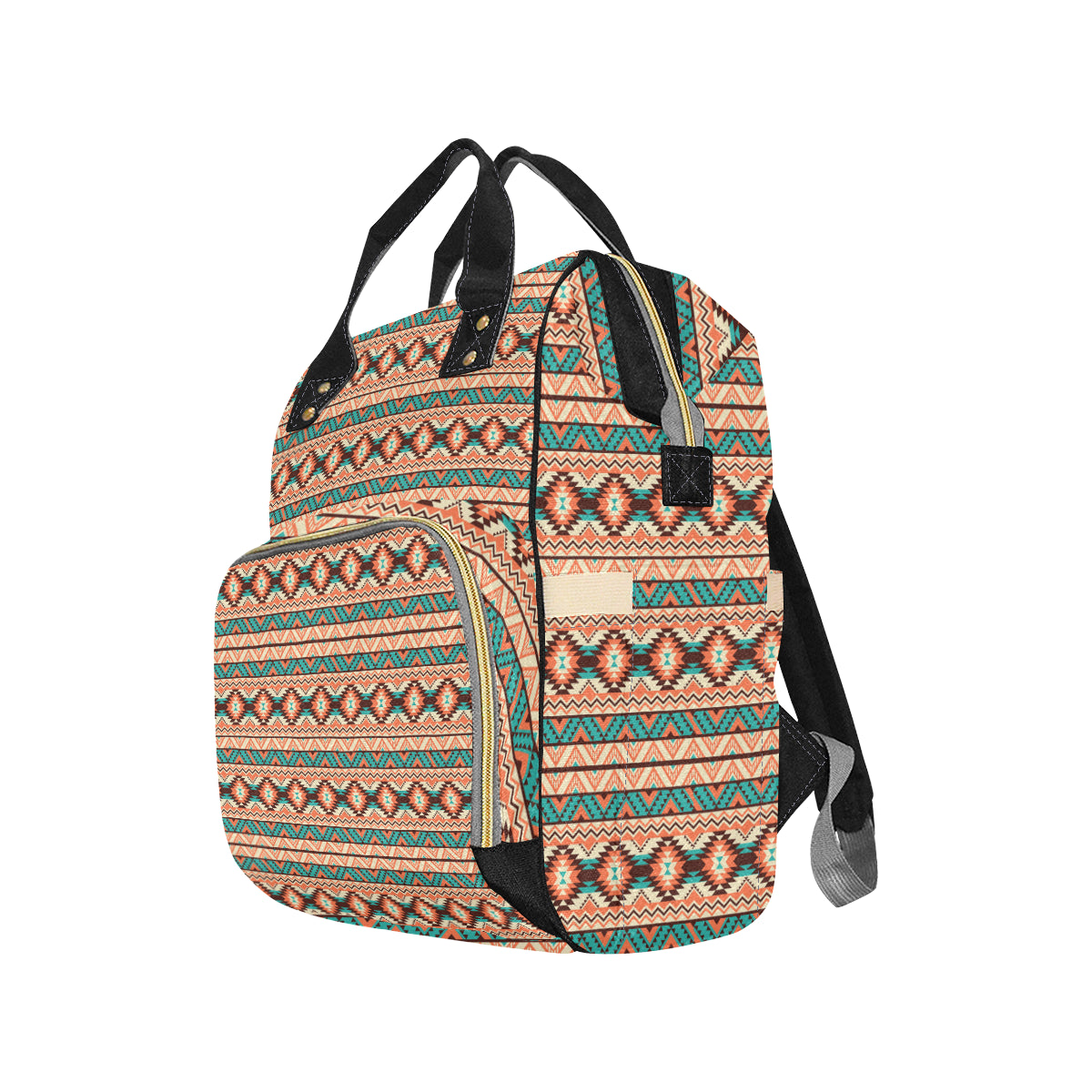 Navajo Western Style Print Pattern Diaper Bag Backpack