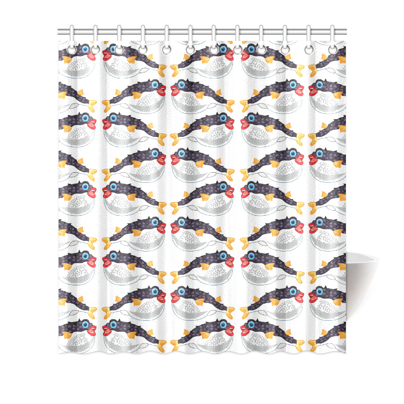 Fugu Pattern Print Design 03 Shower Curtain