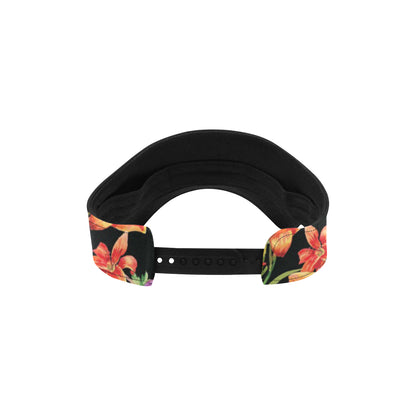 Tropical Flower Pattern Print Design TF02 Unisex Sun Visor