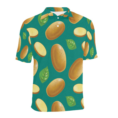 Potato Pattern Print Design A04 Men Polo Shirt