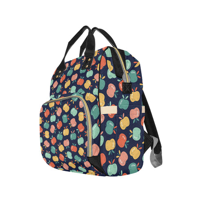 Apple Pattern Print Design AP09 Diaper Bag Backpack