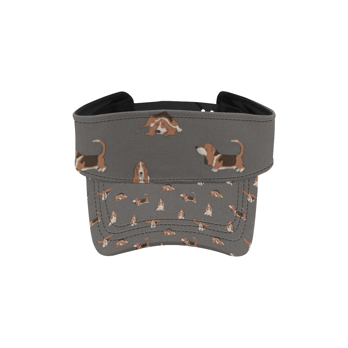 Basset Hound Pattern Print Design 03 Unisex Sun Visor