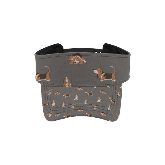 Basset Hound Pattern Print Design 03 Unisex Sun Visor