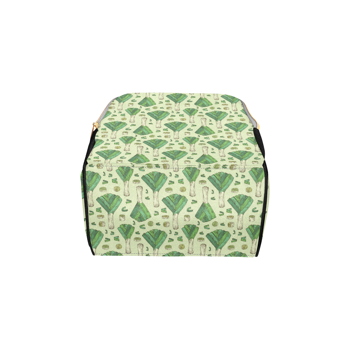 Leek Pattern Print Design 04 Diaper Bag Backpack
