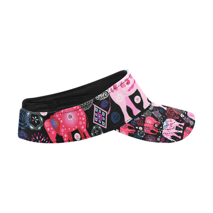 Pink Elephant Pattern Unisex Sun Visor