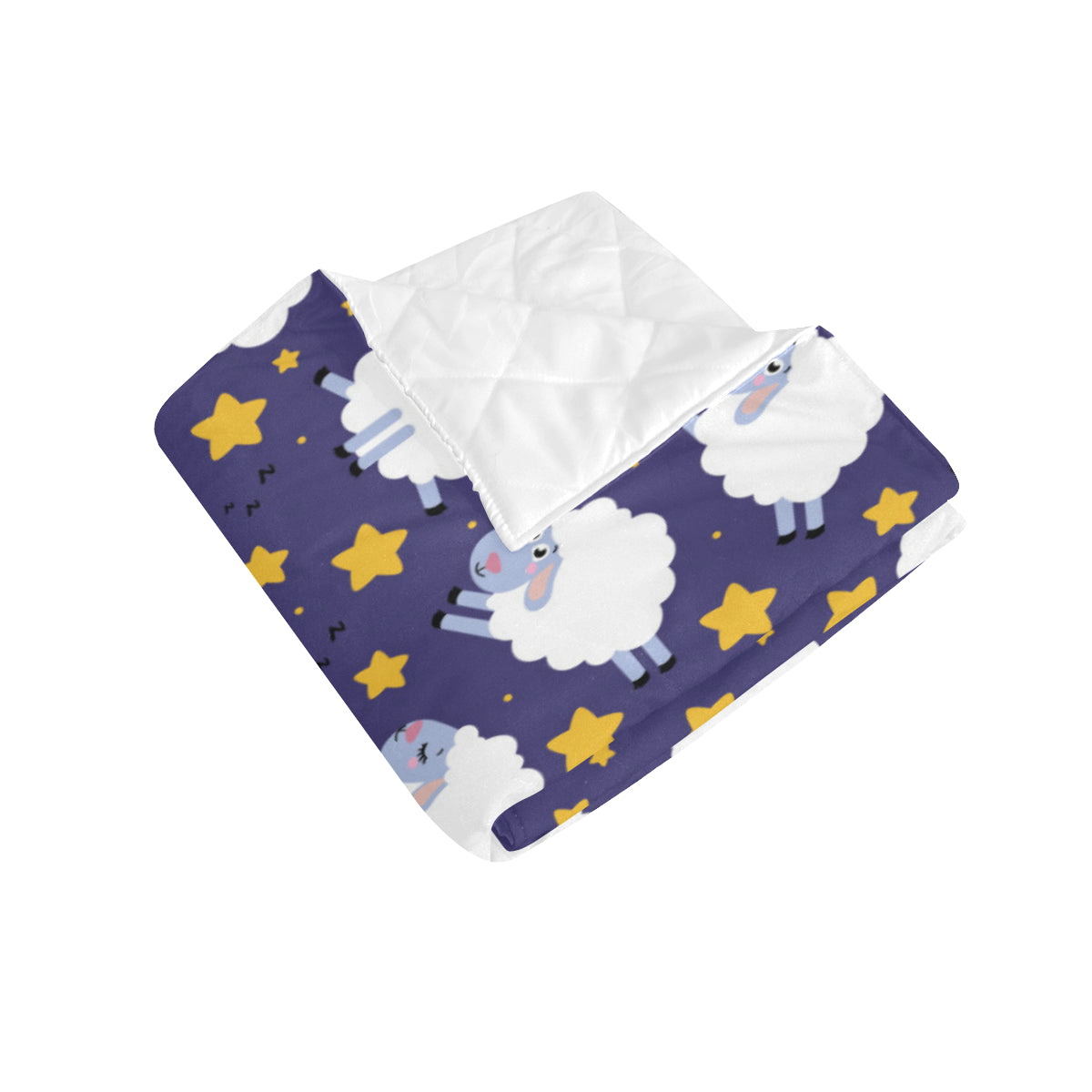 Sheep Pattern Print Design 03 Premium Quilt