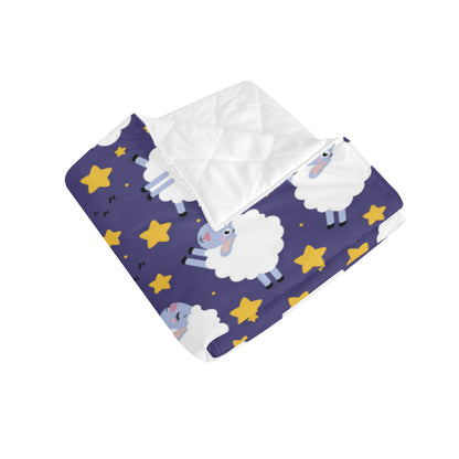 Sheep Pattern Print Design 03 Premium Quilt