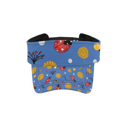 Ladybug Pattern Print Design 05 Unisex Sun Visor