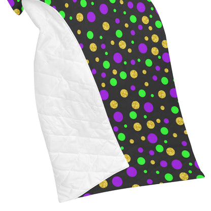 Mardi Gras Pattern Print Design 07 Premium Quilt