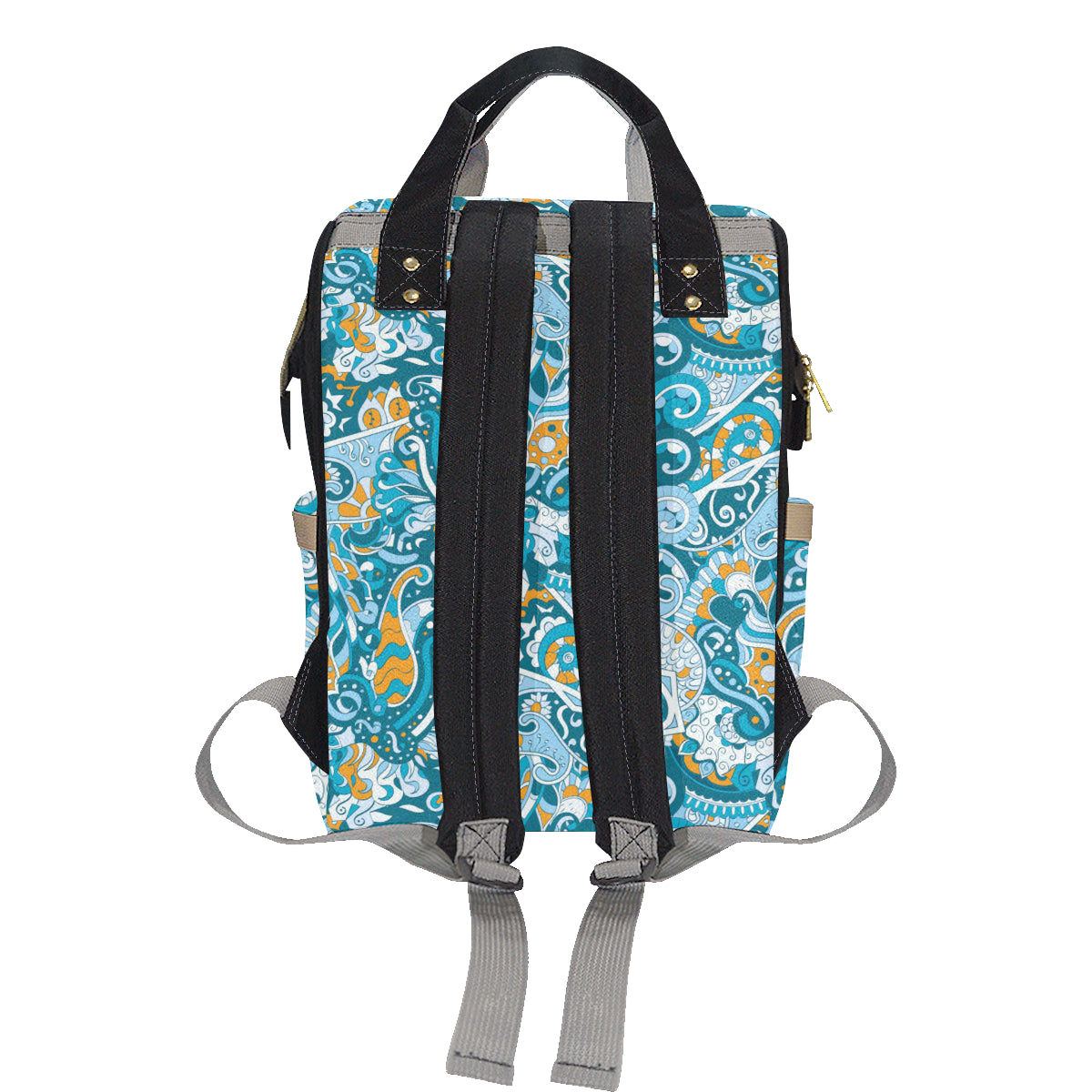 Funky Retro Pattern Print Design A03 Diaper Bag Backpack