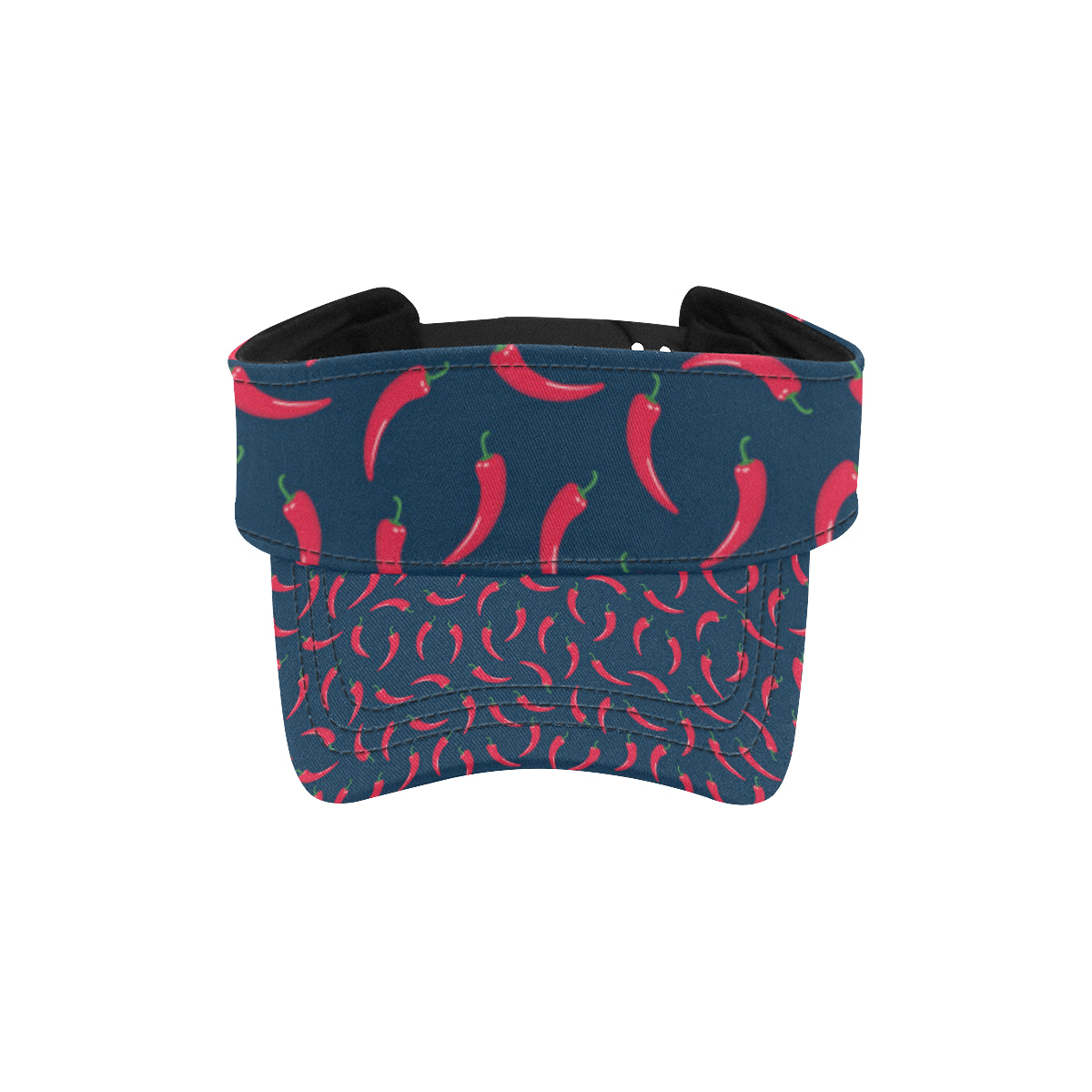 Chilli Pepper Pattern Print Design 03 Unisex Sun Visor