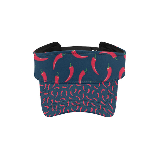 Chilli Pepper Pattern Print Design 03 Unisex Sun Visor