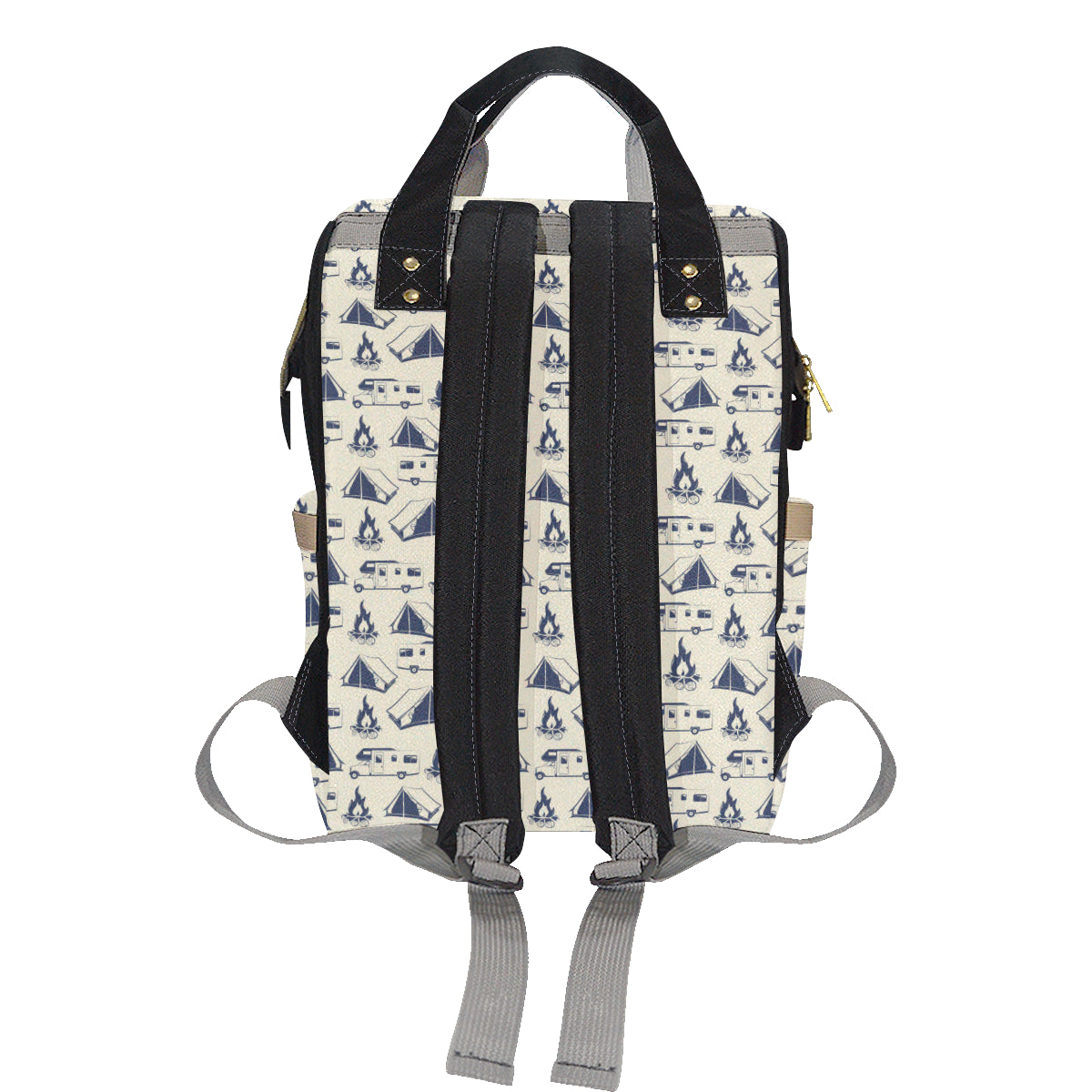 Campfire Pattern Print Design 01 Diaper Bag Backpack