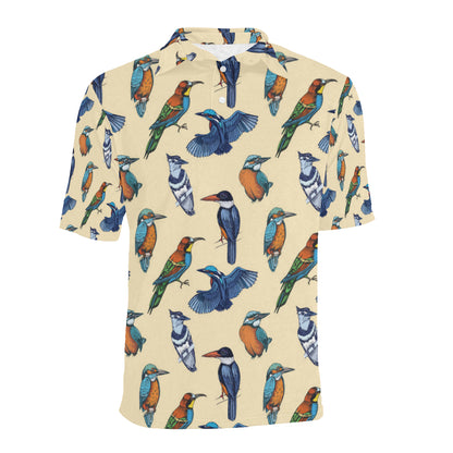 Kingfisher Bird Pattern Print Design 04 Men Polo Shirt