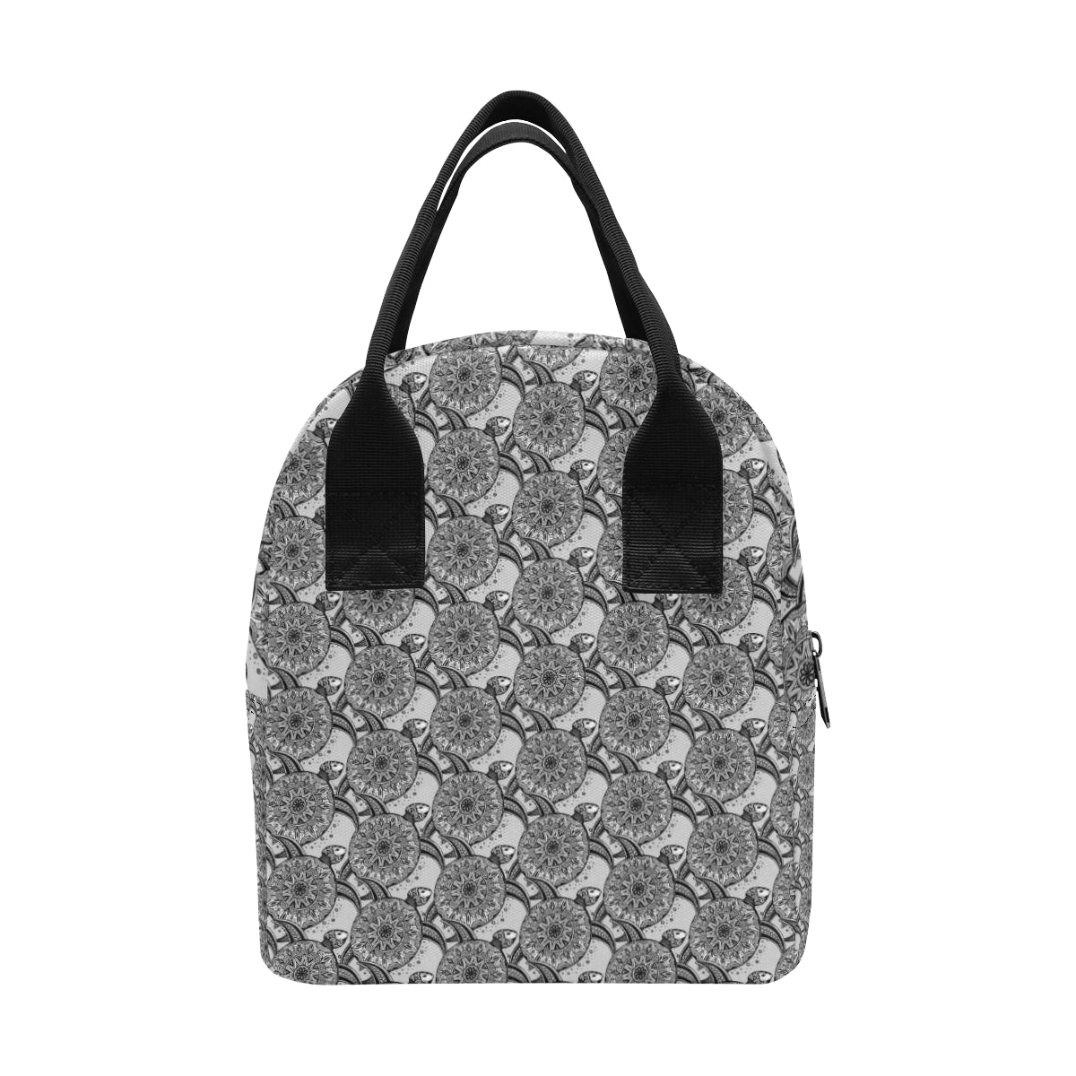 Tribal Turtle Polynesian Themed Print Insulated Lunch Bag