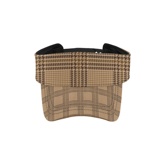 Houndstooth Brown Pattern Print Design 04 Unisex Sun Visor