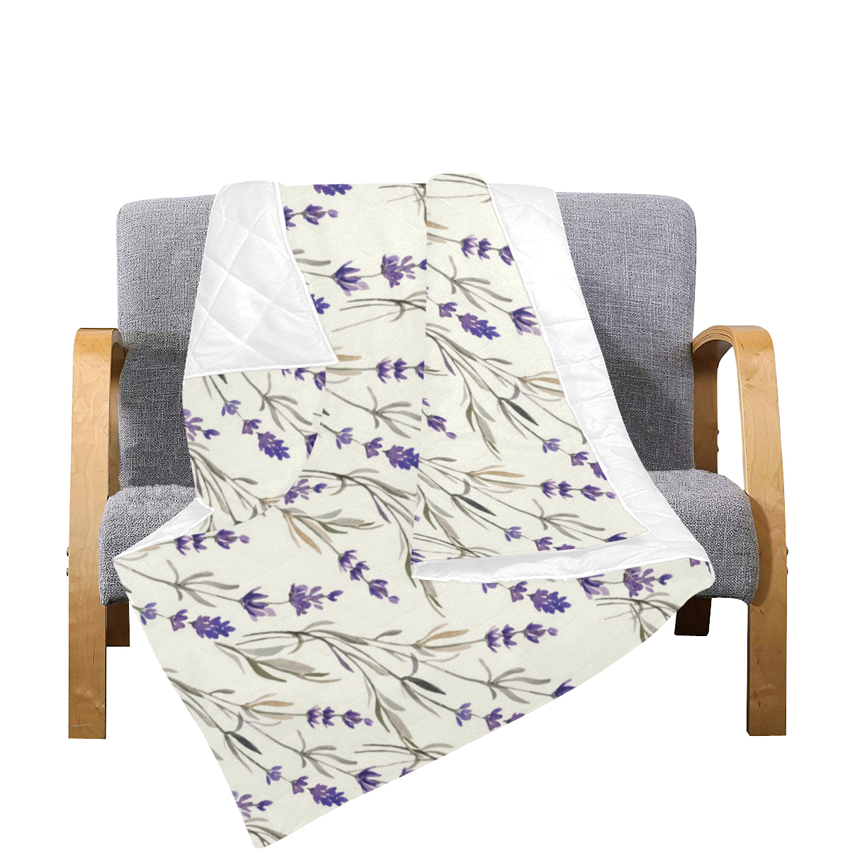 Lavender Pattern Print Design 01 Premium Quilt