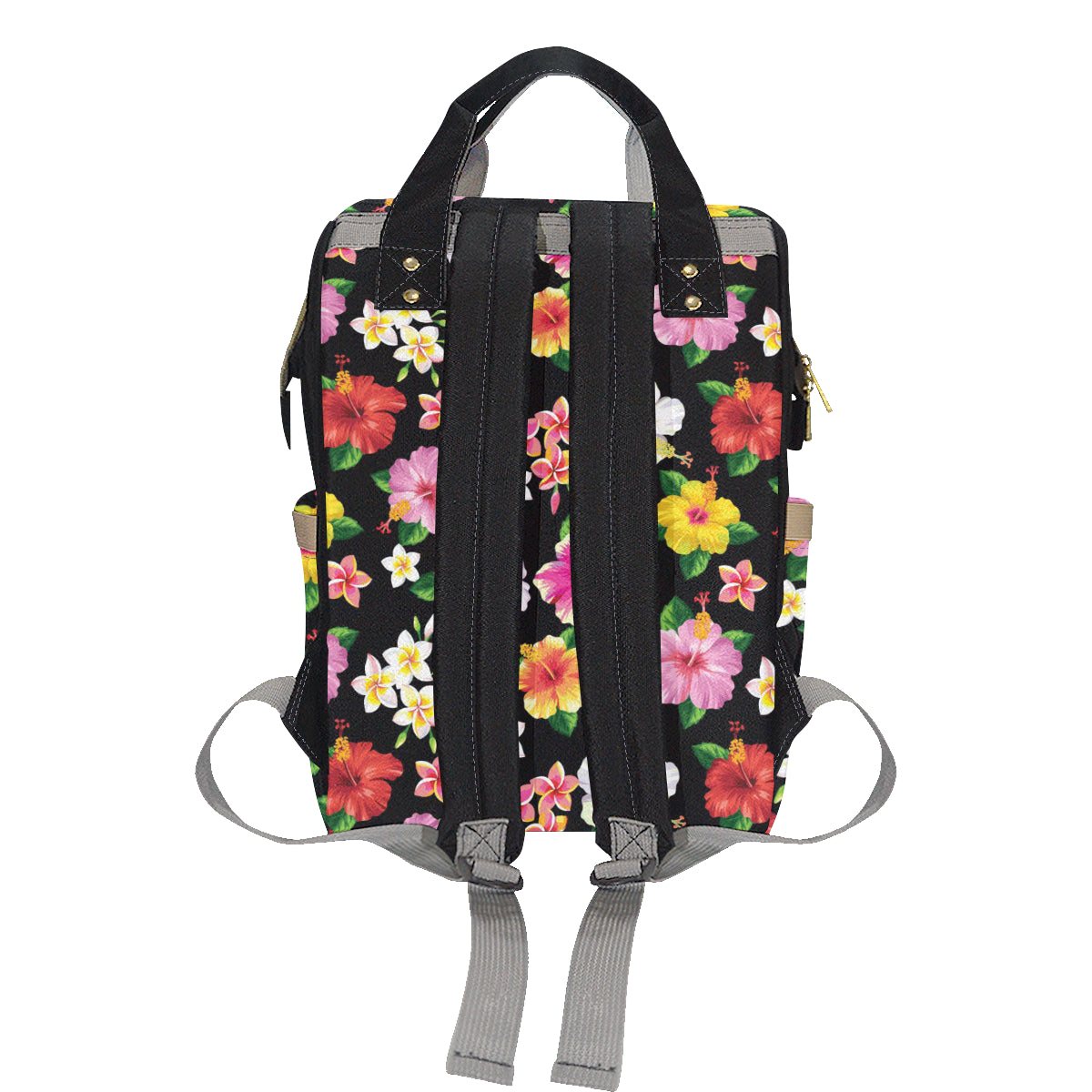 Hibiscus Pattern Print Design HB025 Diaper Bag Backpack