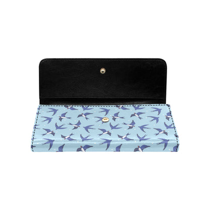 Swallow Bird Pattern Print Design 06 Women's Trifold Wallet