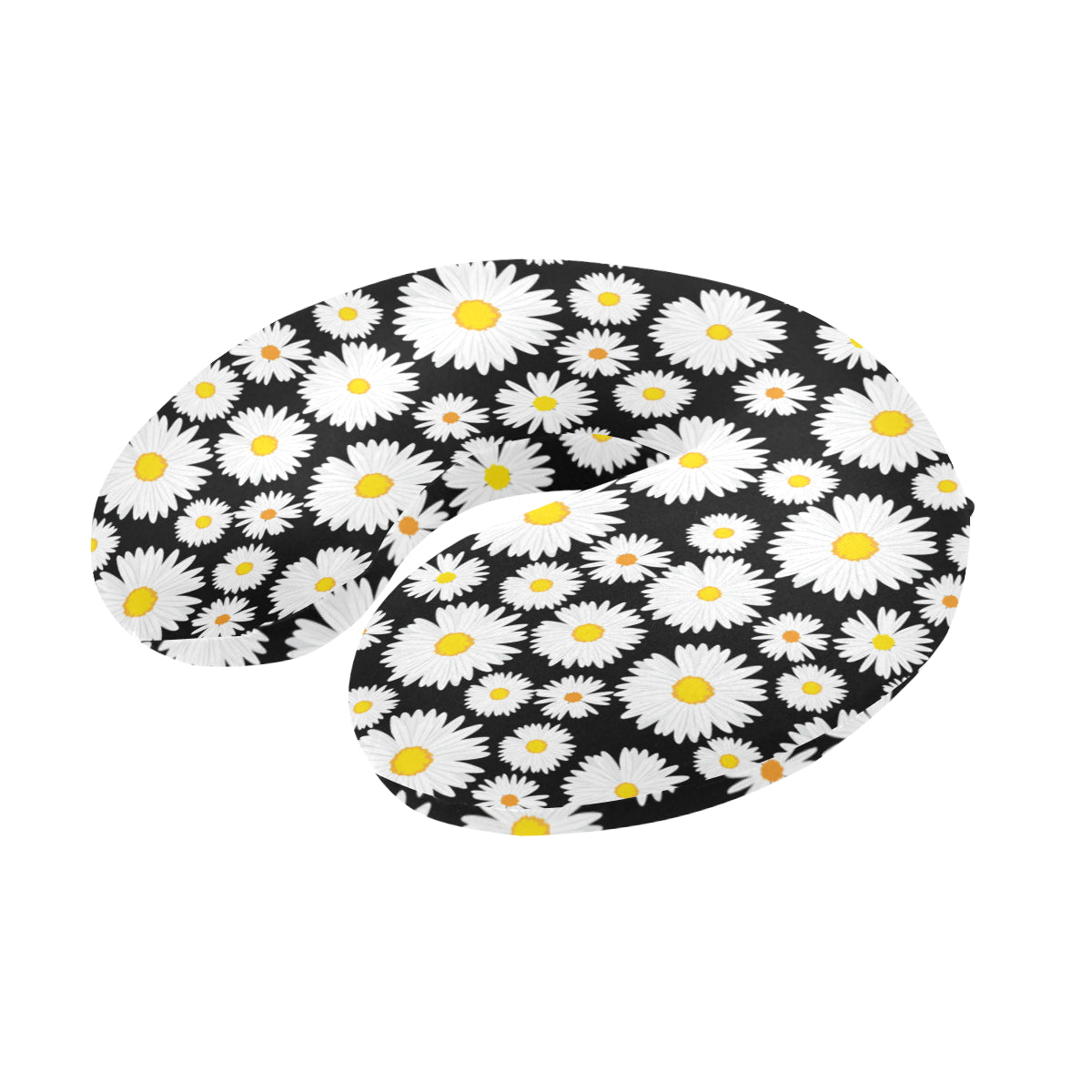 Daisy Pattern Print Design 01 U-Shaped Travel Neck Pillow
