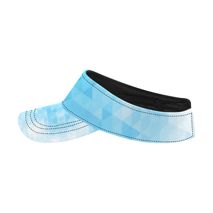 Geometric Blue Pattern Print Design 01 Unisex Sun Visor