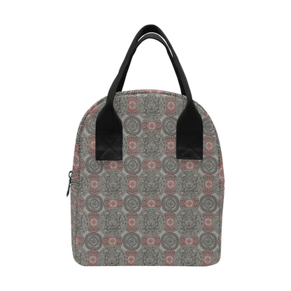 Calendar Aztec Style Print Pattern Insulated Lunch Bag