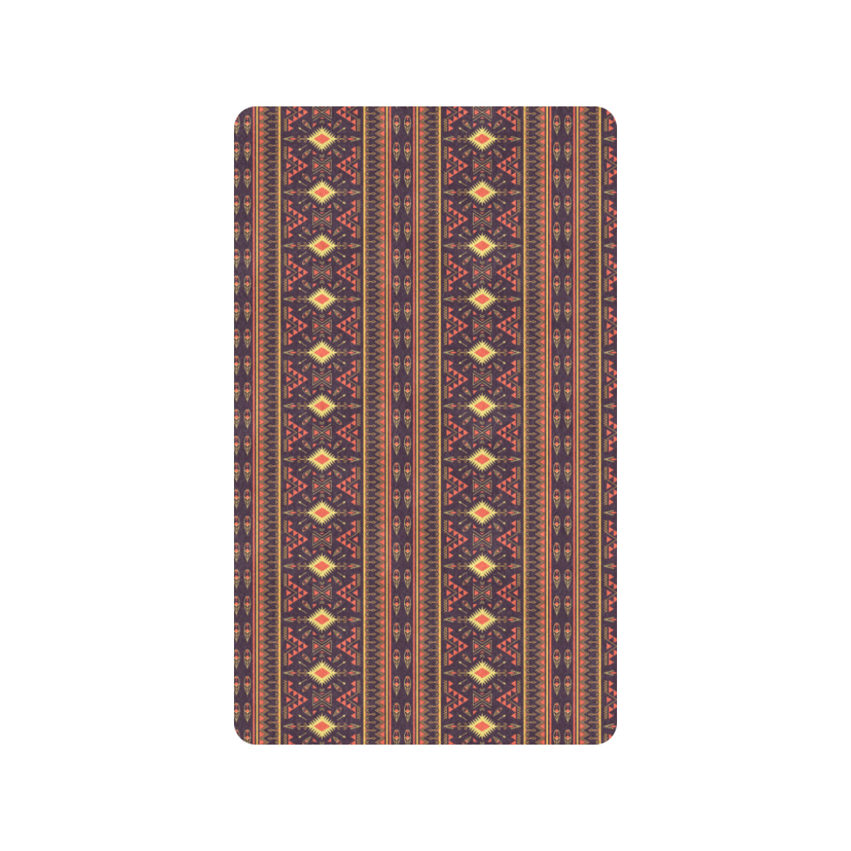 Southwest Ethnic Design Themed Print Rubber Doormat