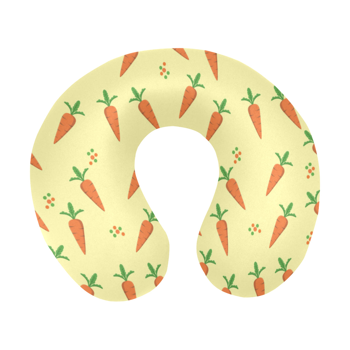 Carrot Pattern Print Design 04 U-Shaped Travel Neck Pillow