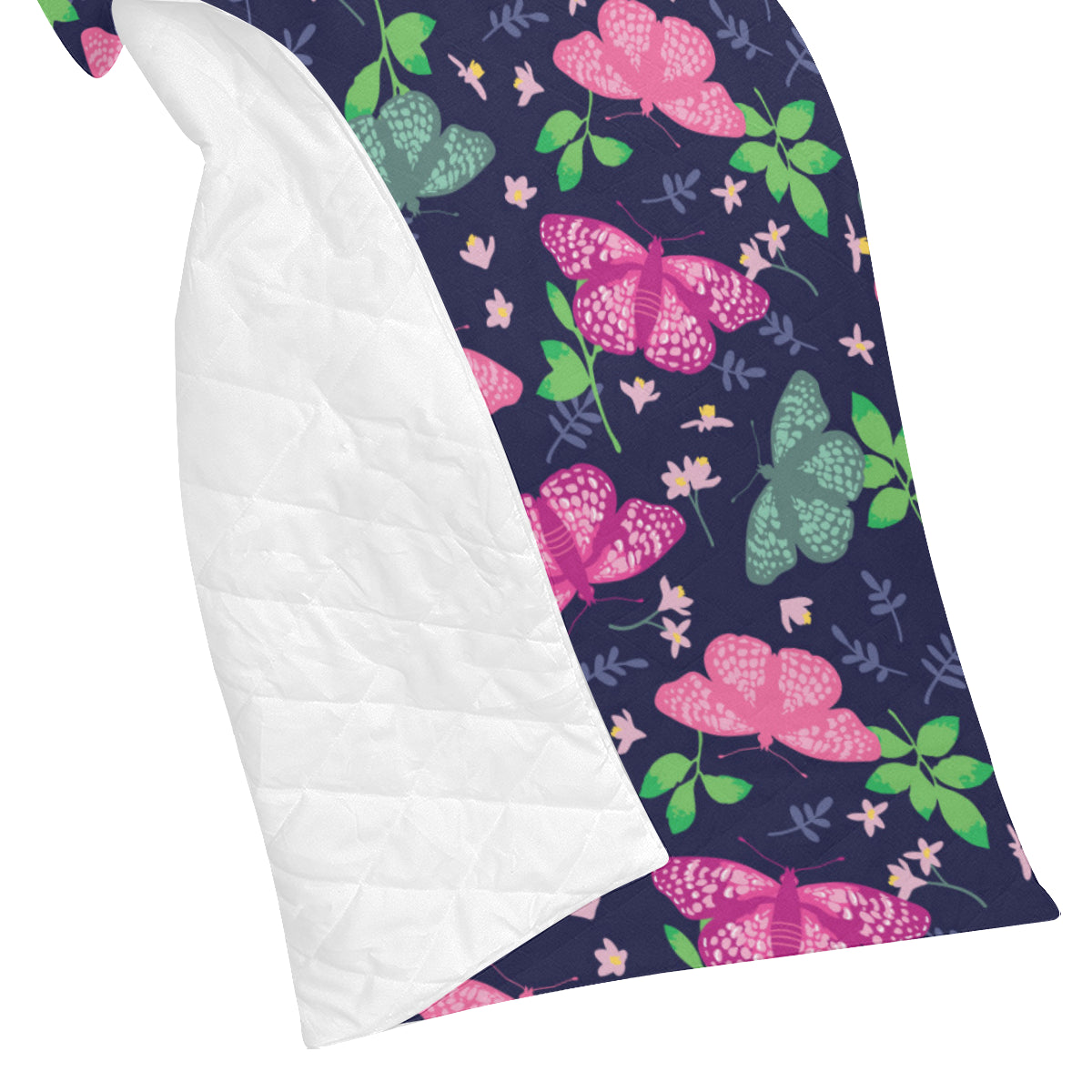 Monarch Butterfly Pattern Print Design 03 Premium Quilt