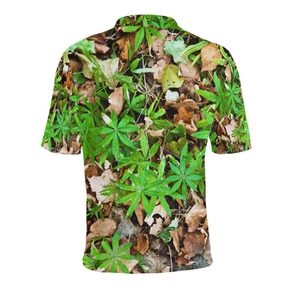 Camouflage Realistic Tree Fresh Print Men Polo Shirt