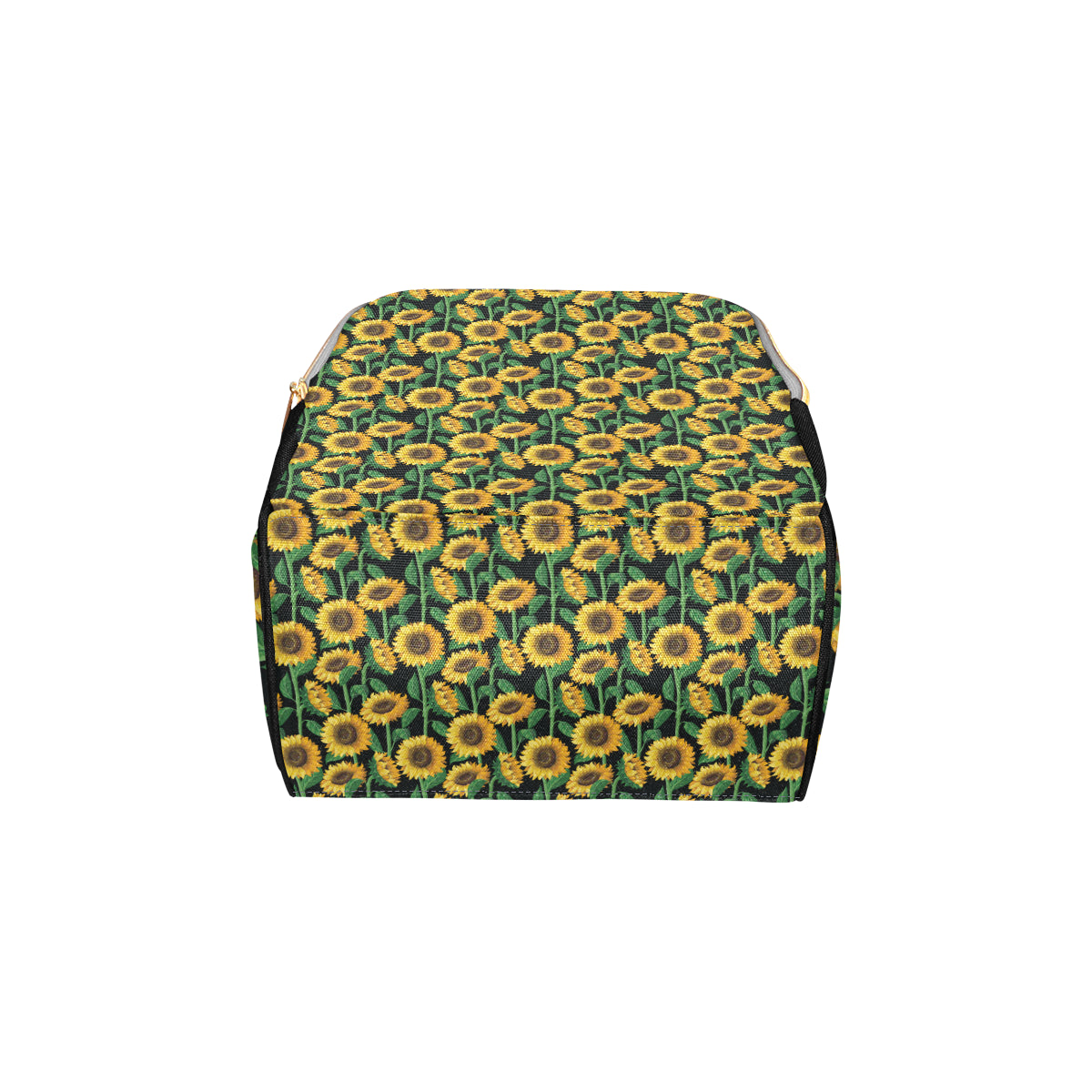 Sunflower Realistic Print Pattern Diaper Bag Backpack