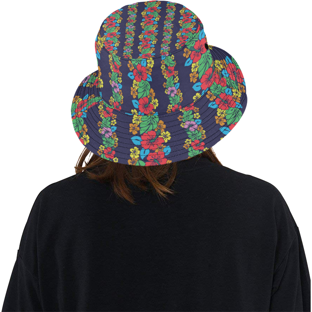 Hawaiian Themed Pattern Print Design H03 Unisex Bucket Hat