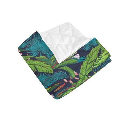 Rainforest Pattern Print Design RF01 Premium Quilt