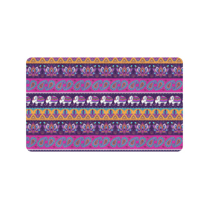 Boho Indian Style Pattern Rubber Doormat