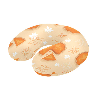 Pie Pattern Print Design A01 U-Shaped Travel Neck Pillow