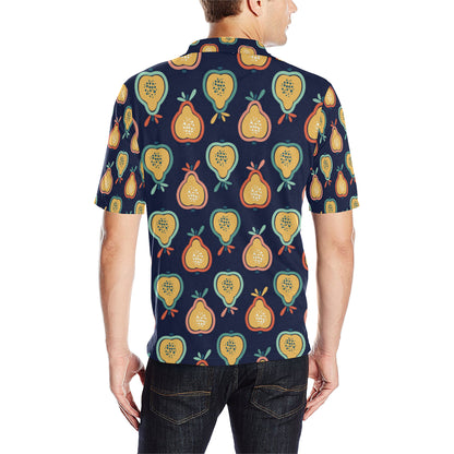 Pear Pattern Print Design PE03 Men Polo Shirt