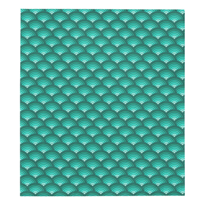 Scales Pattern Print Design 01 Premium Quilt