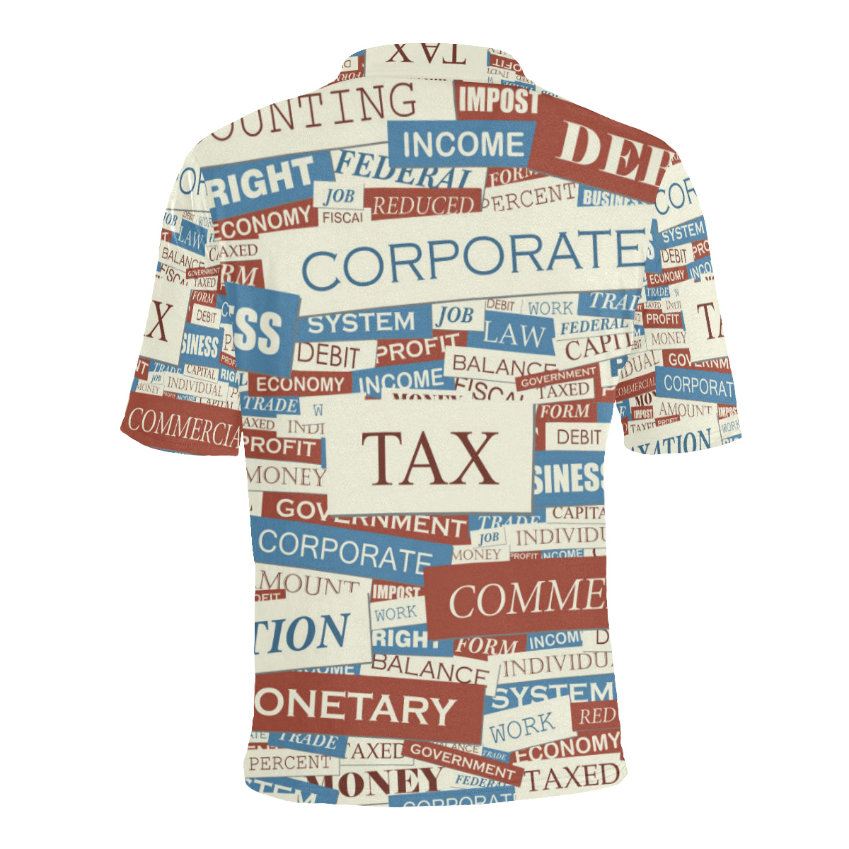Accounting Financial Pattern Print Design 01 Men Polo Shirt