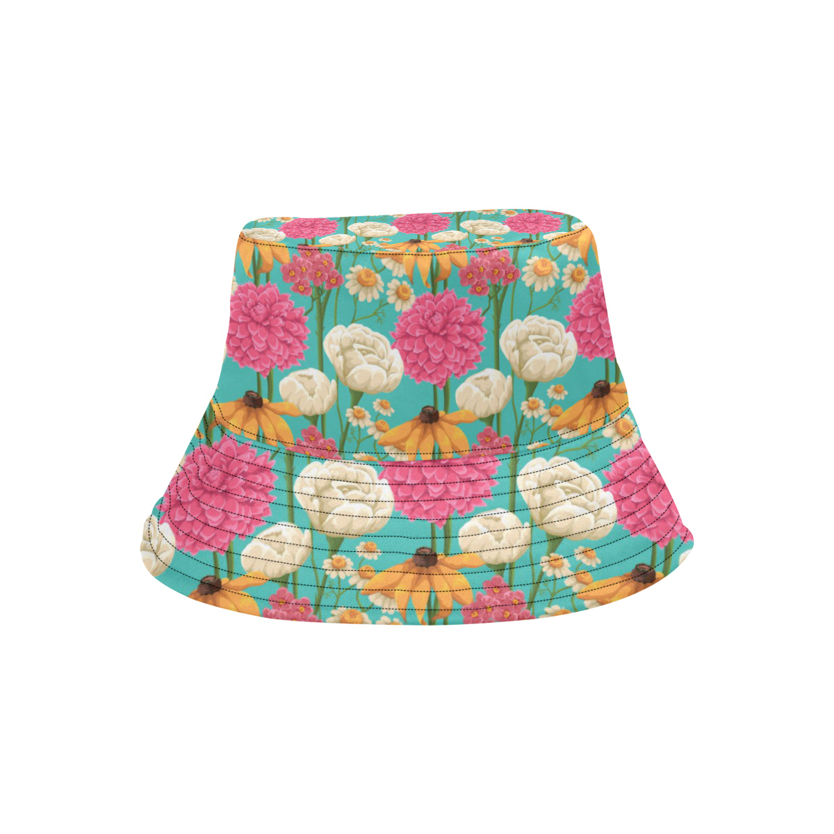 Summer Floral Pattern Print Design SF07 Unisex Bucket Hat