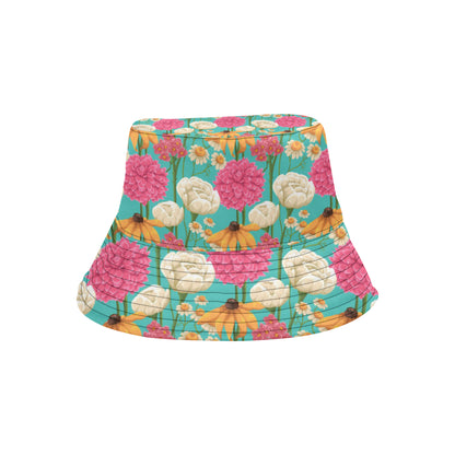 Summer Floral Pattern Print Design SF07 Unisex Bucket Hat