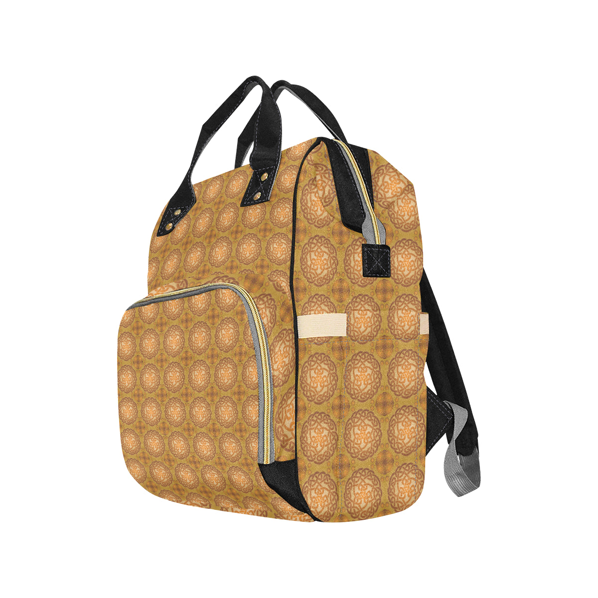 Celtic Pattern Print Design 01 Diaper Bag Backpack