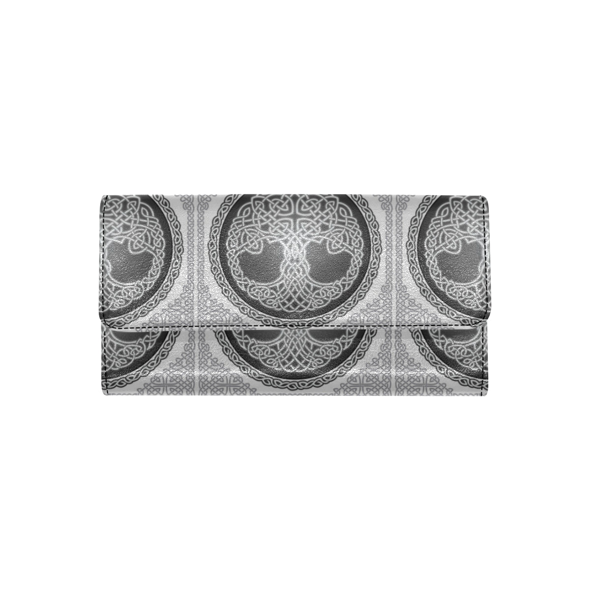 Celtic Tree of life Print Women's Trifold Wallet