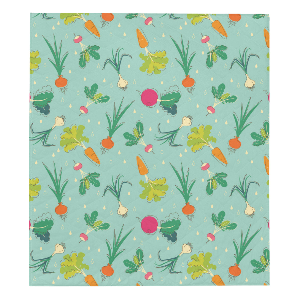 Radish Pattern Print Design A01 Premium Quilt